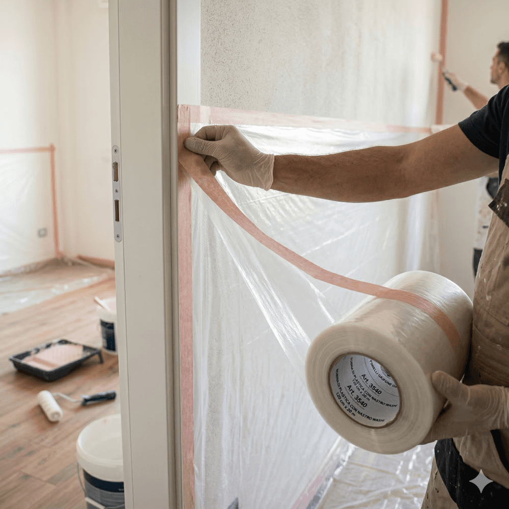 Art. 3540 Bobina di Plastica con Nastro Washi Professionale