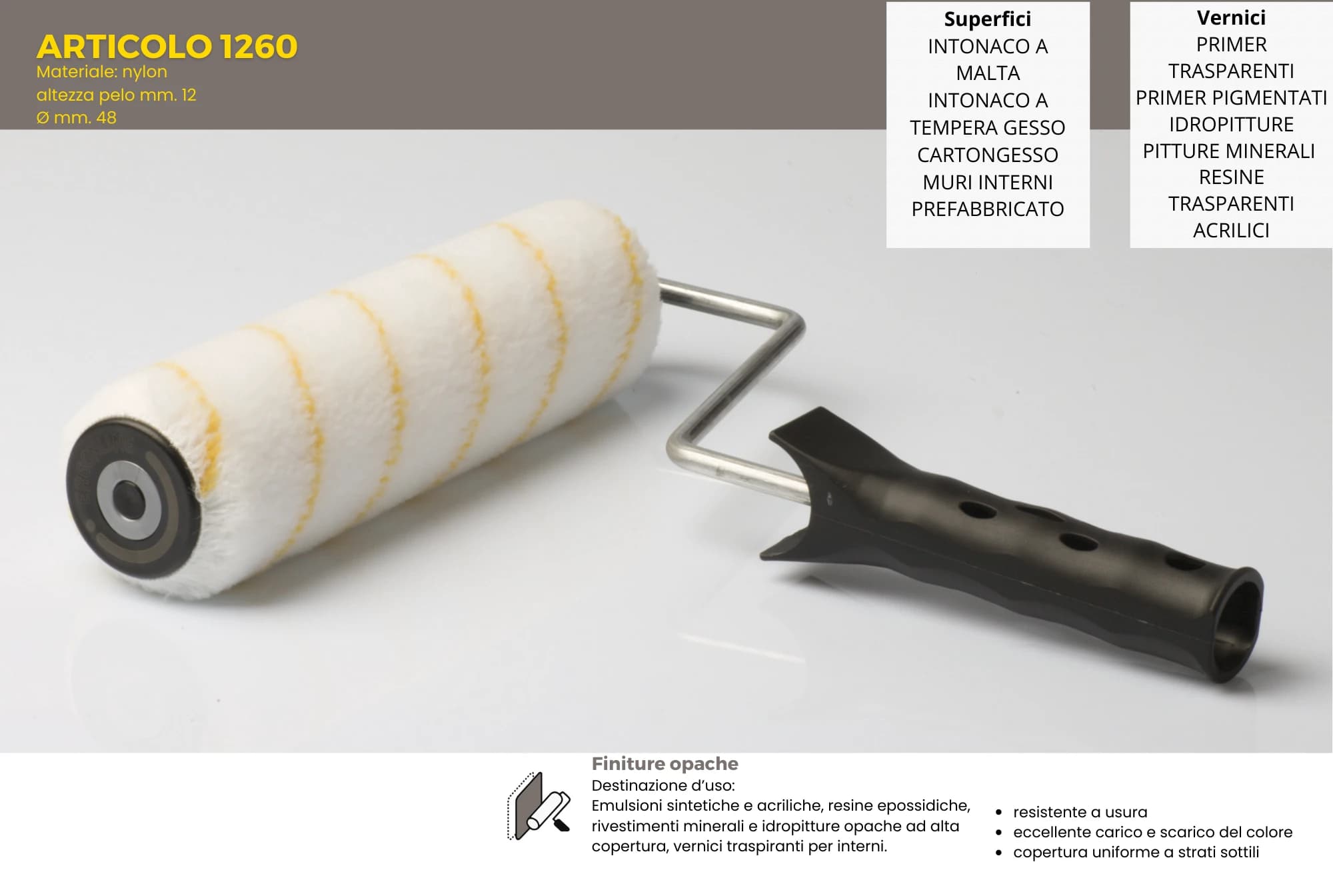 Art. 1260 Rullo Nylon Riga Gialla