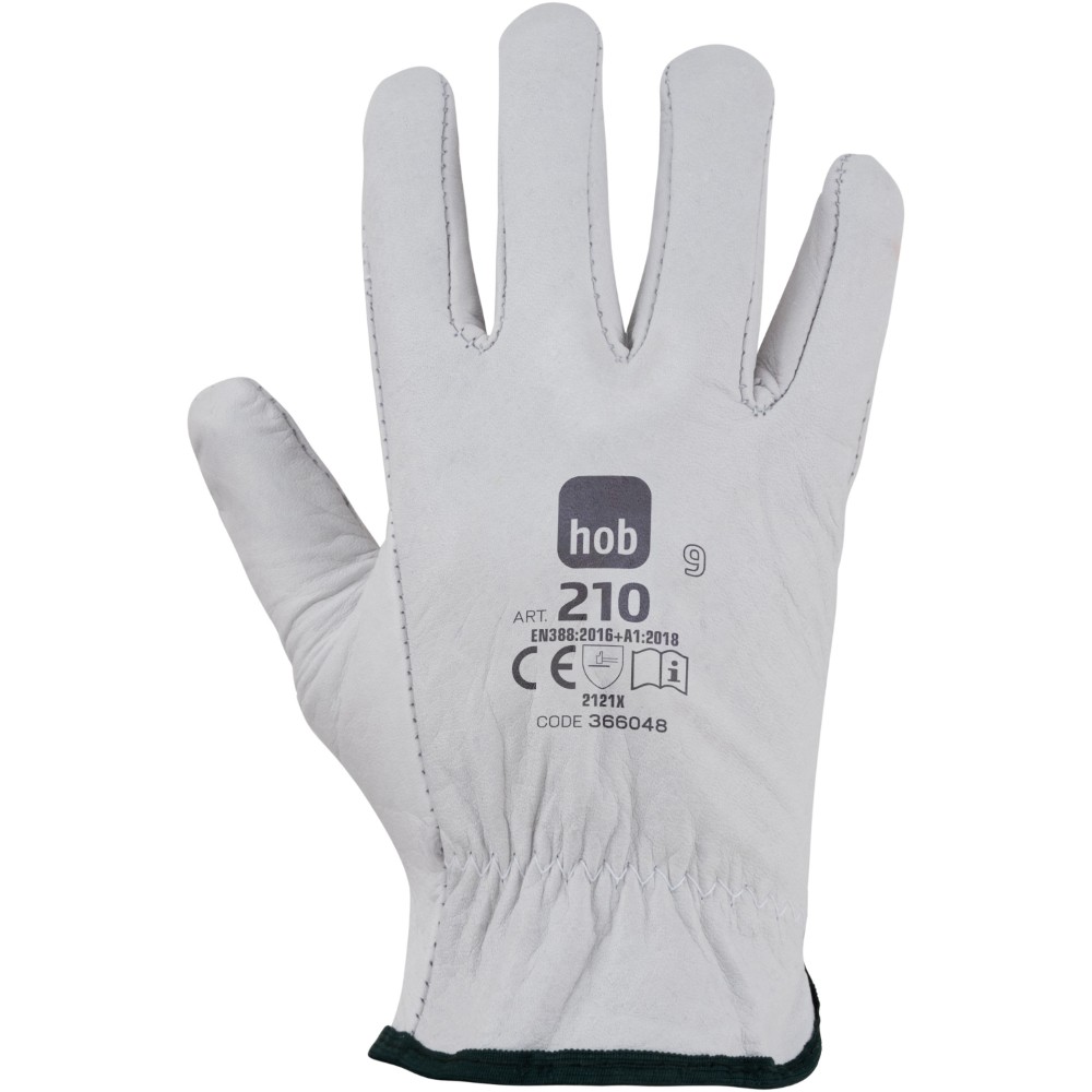 Guanti Pelle Fiore 210 HOB SPECIAL Bianchi | EN 388 | Neri Safety|