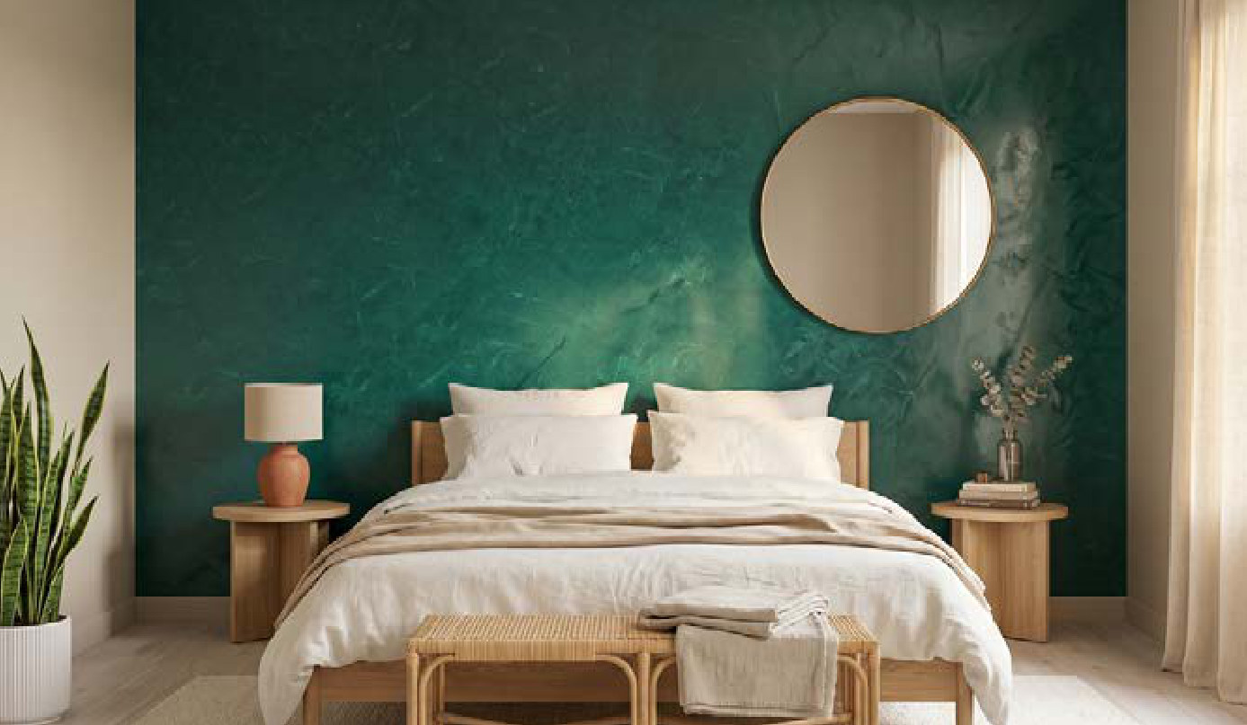 Effetto decorativo ottenuto con Art. 4550 Tampone in Vera Pelle