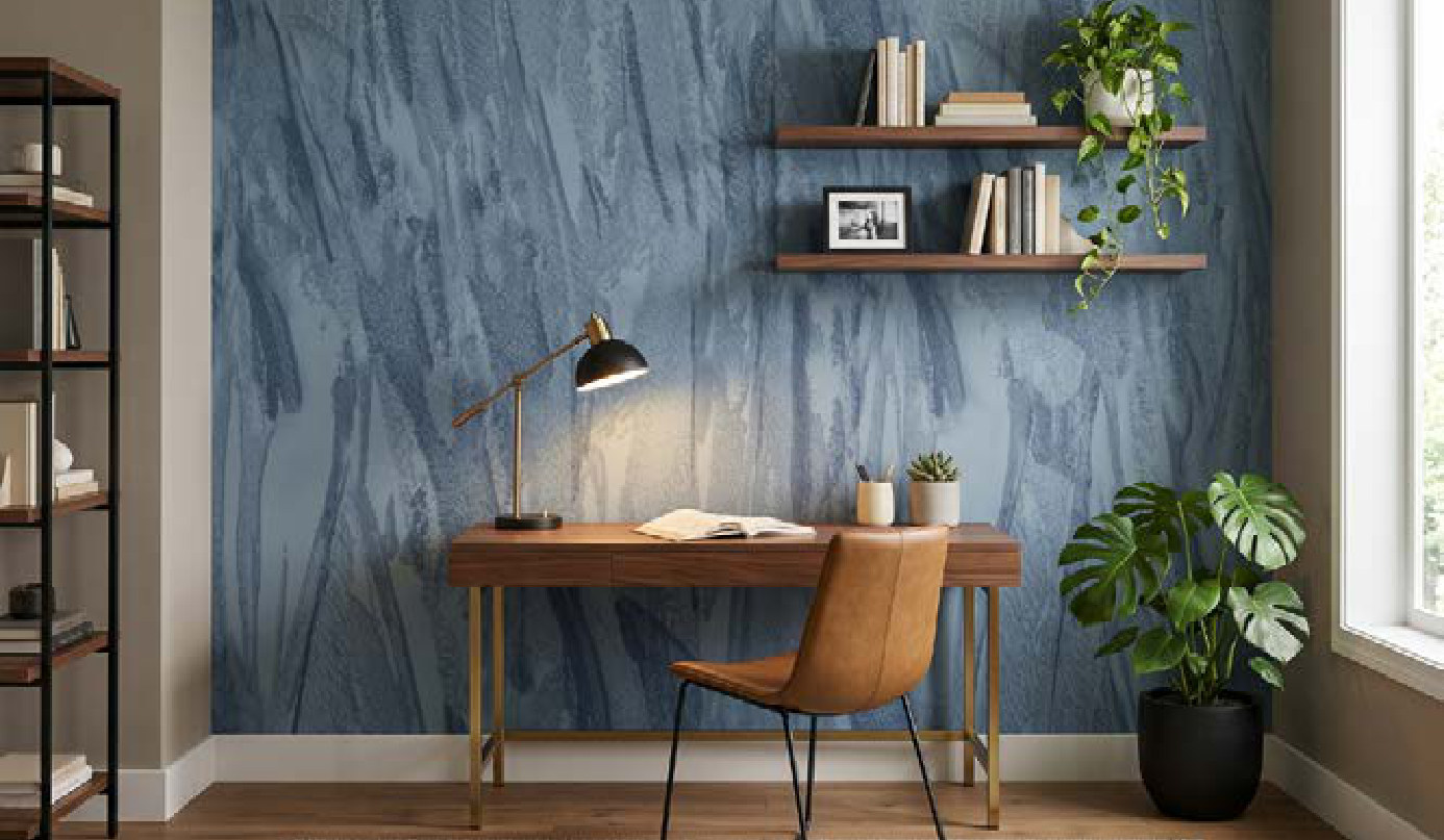 Effetto decorativo ottenuto con Art. 4630 Rullo Multifold