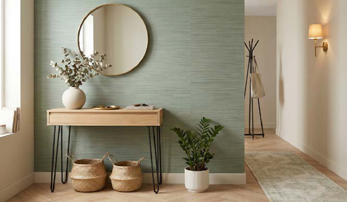 Effetto decorativo ottenuto con Art. PRATO Tampone Effetto Prato