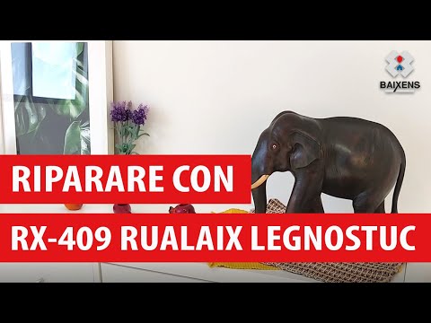 Riparare un soprammobile di legno con RX-409 Rualaix Legnostuc